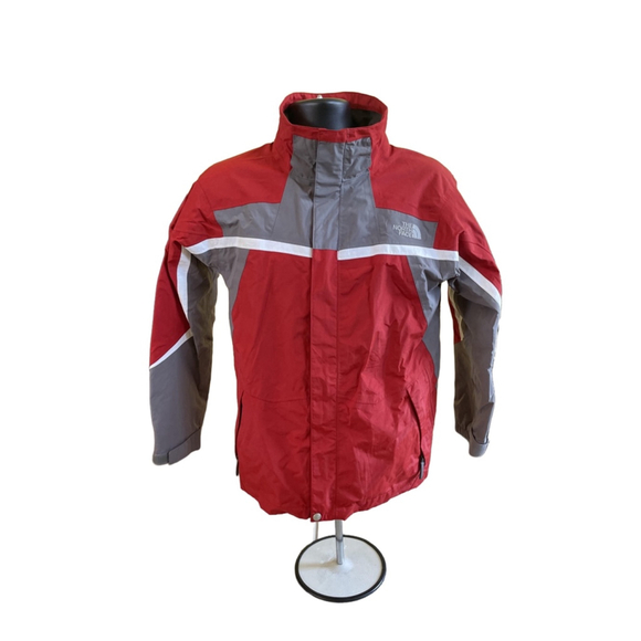 Boy's The North Face Jacket XL Red Gray - Picture 2 of 4